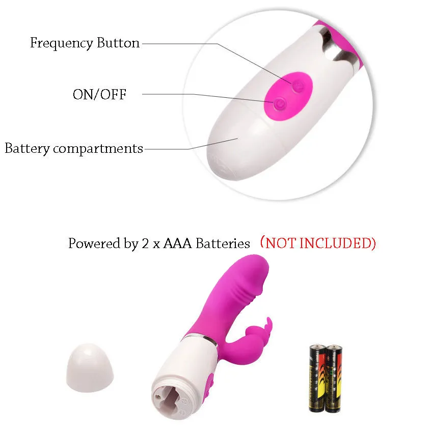 Vibrador Conejo 30 Frecuencias Masajeador Punto G