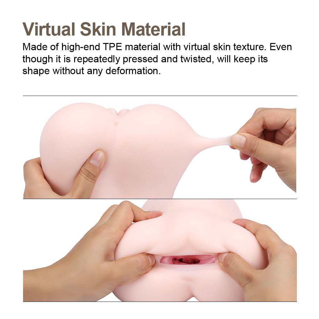 Male Soft Masturbador 3D Realistic Hole Vagina Sex Toys  