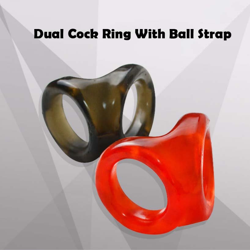 Penis Ring Delay Ejaculation Sex Toys for Men Dual Cock Rings