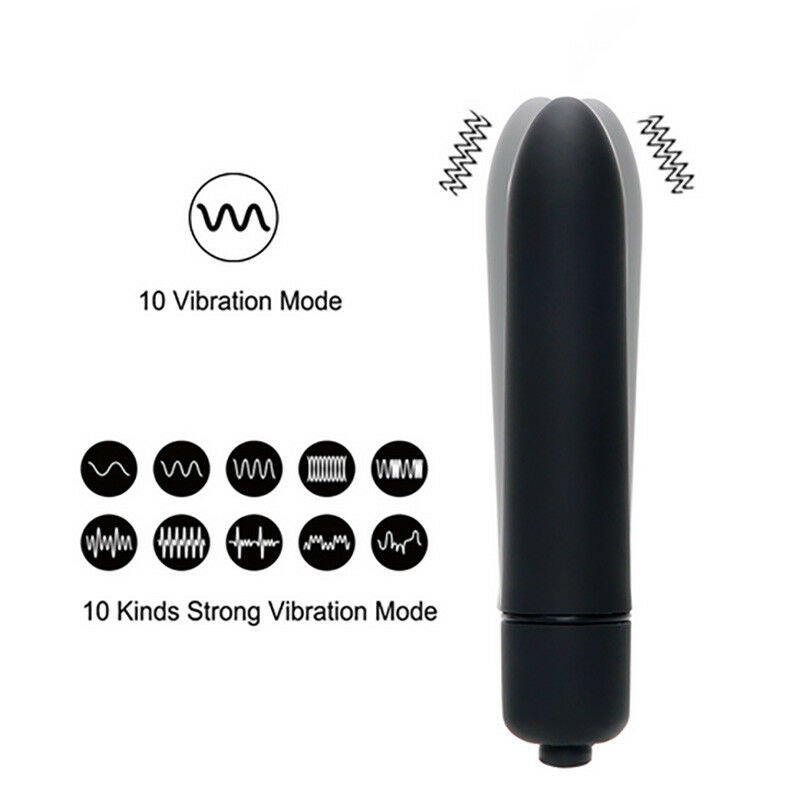 10 Speed Vibrator Anal Plug Beads Dildo G-Spot Silicone Suction Cup Sex Toy