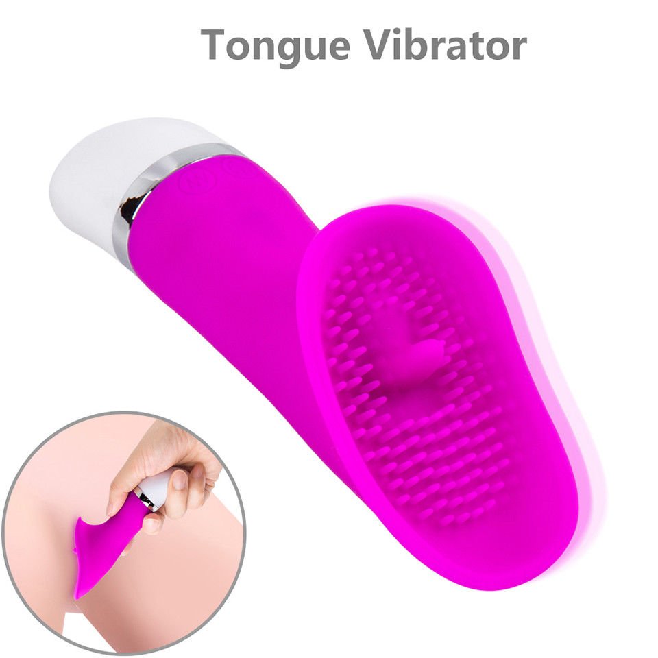 30 Modes Tongue Vibrator Clitoris Stimulator Vibrating Dildo