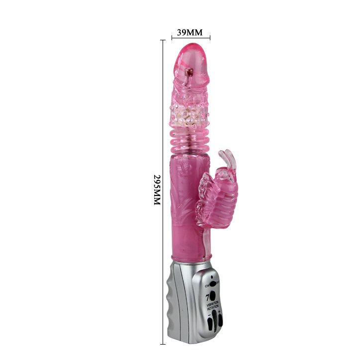 7 Speed Vibrating Pink Rabbit Dildo