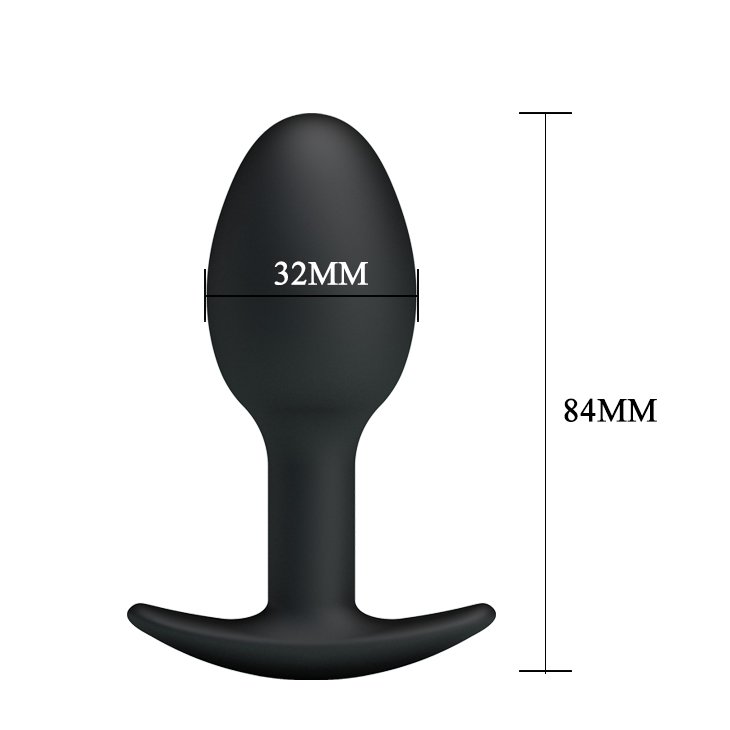 Silicone Butt Plug In Black Anal Plug