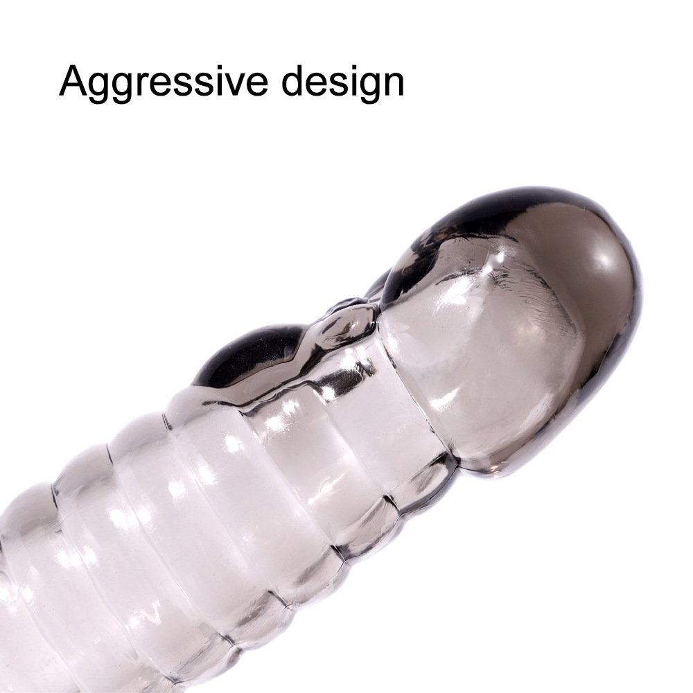 Extensión para hombres Funda para el pene Preservativo Extensor de diseño agresivo