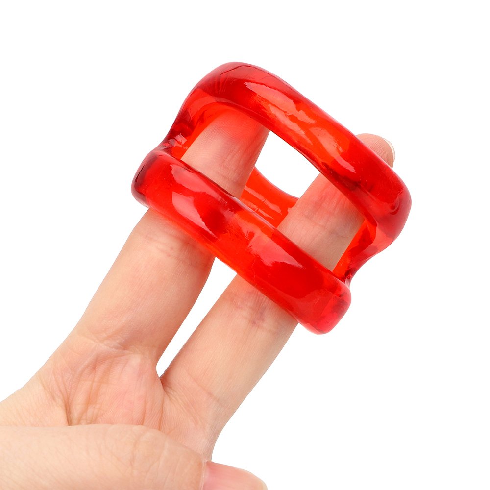 Penis Ring Delay Ejaculation Sex Toys for Men Dual Cock Rings