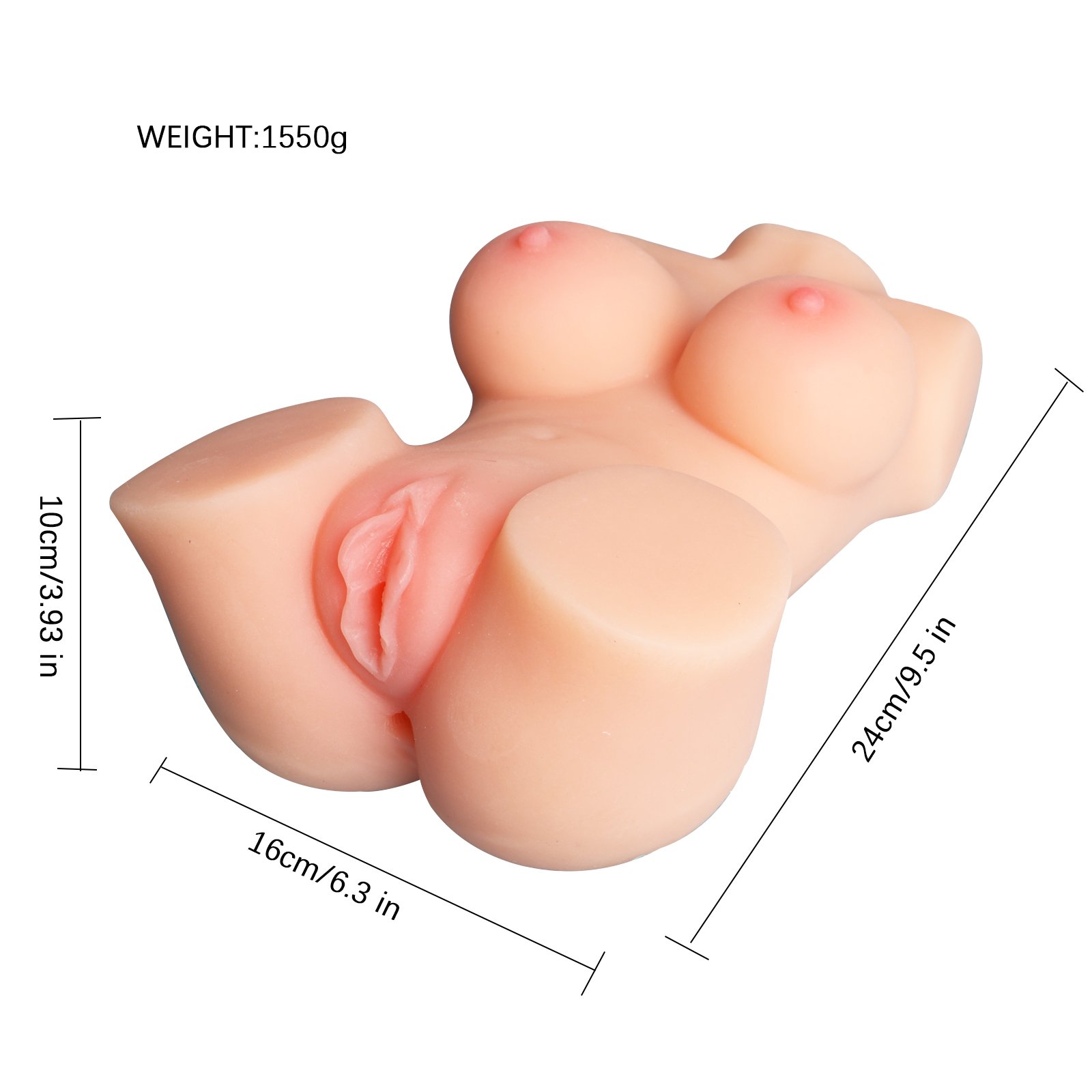 Masturbador Masculino 3D Realistic Vagina & Anal & Breast Sex Love Doll Sex Toys