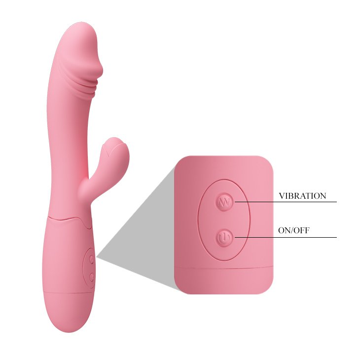 Vibrador recargable USB rosa