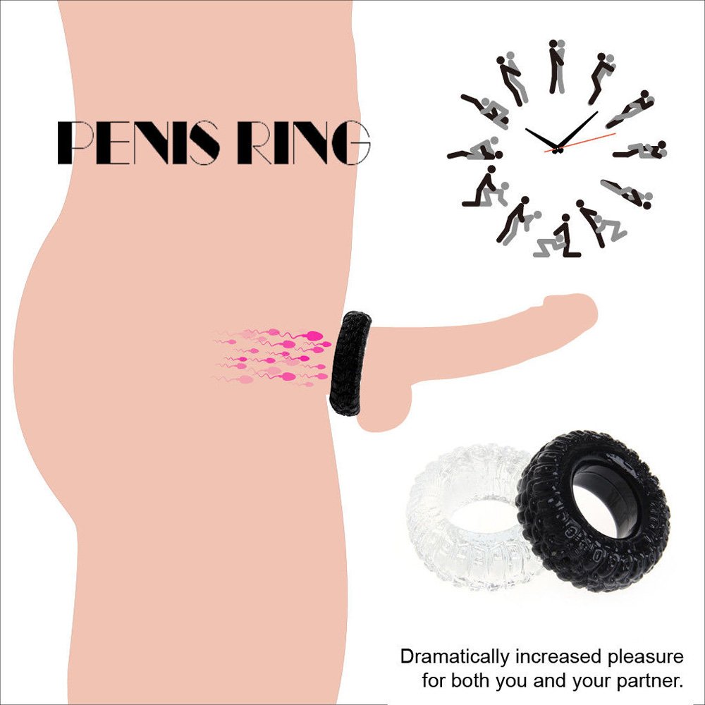 Tire Type Silicone Delay Ejaculation Cock Ring