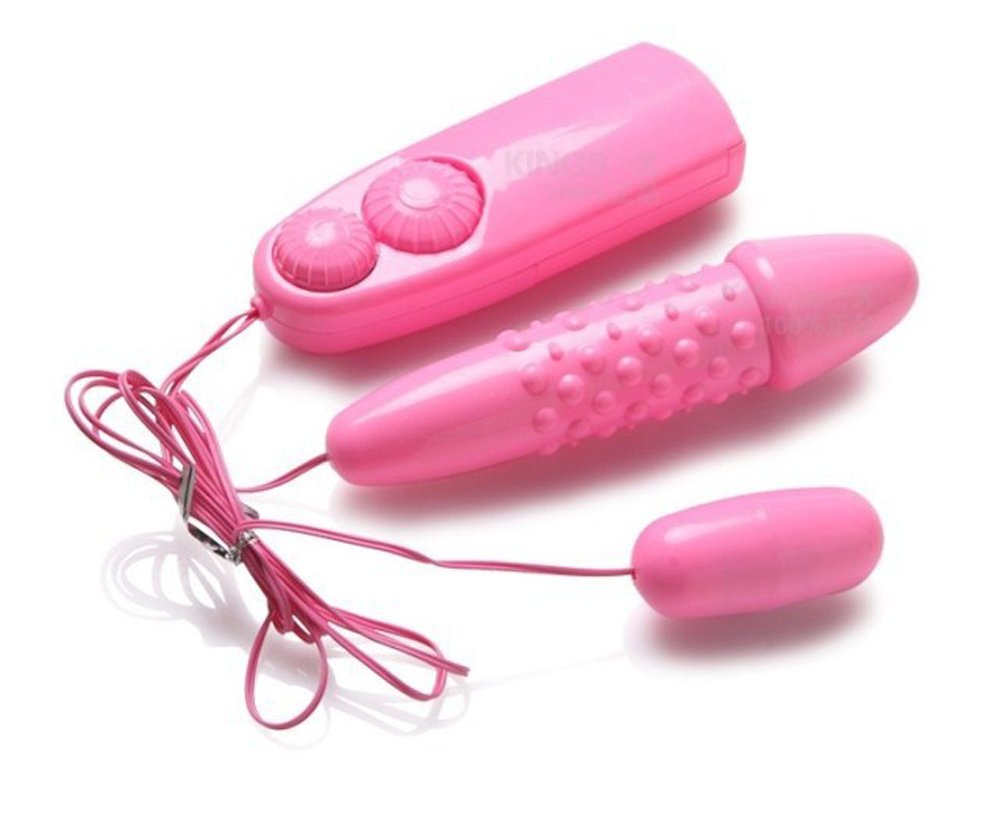 Pink Multi Speed Bullet Vibrator Remote Control Dildo