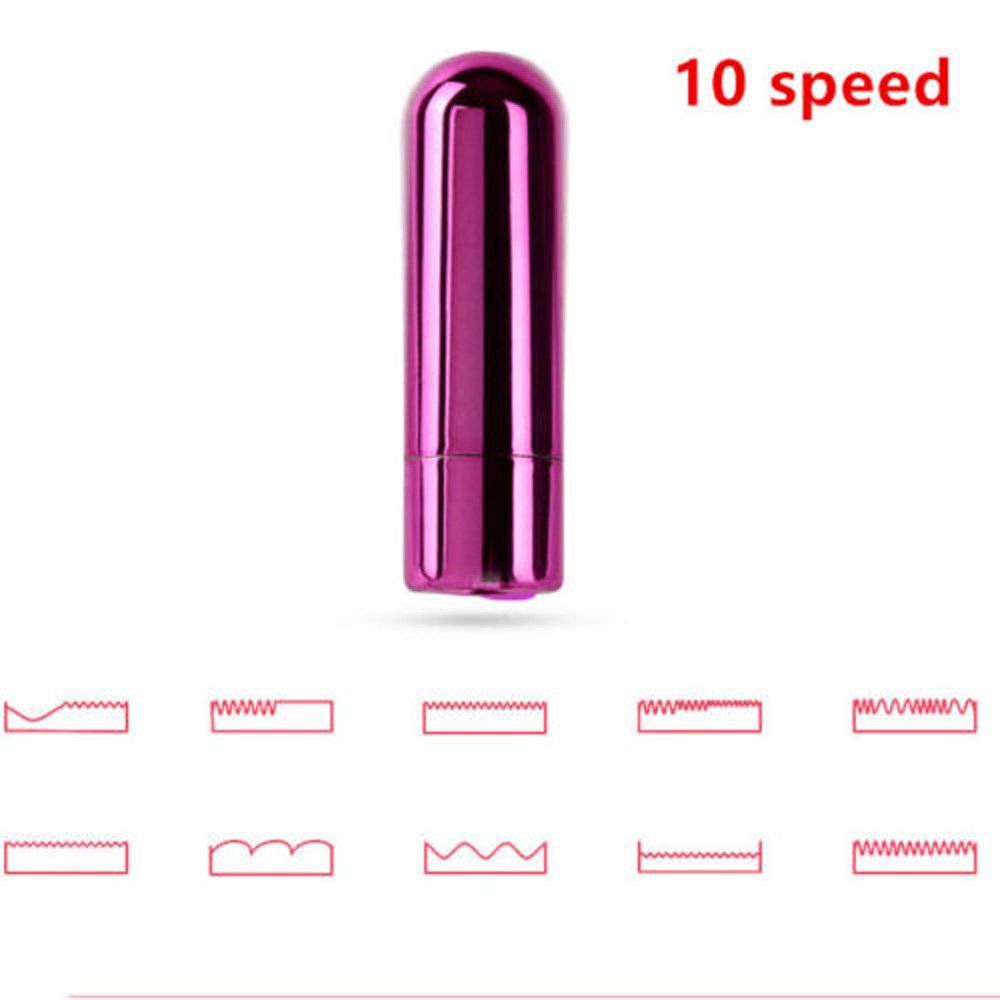Vibrador de 10 velocidades con carga USB