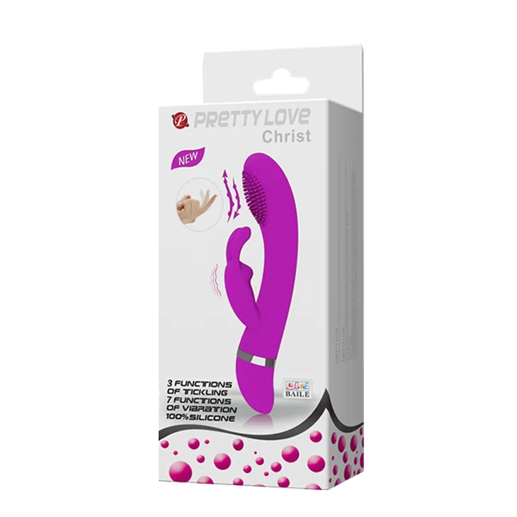 Purple Silicone Rabbit Vibrator