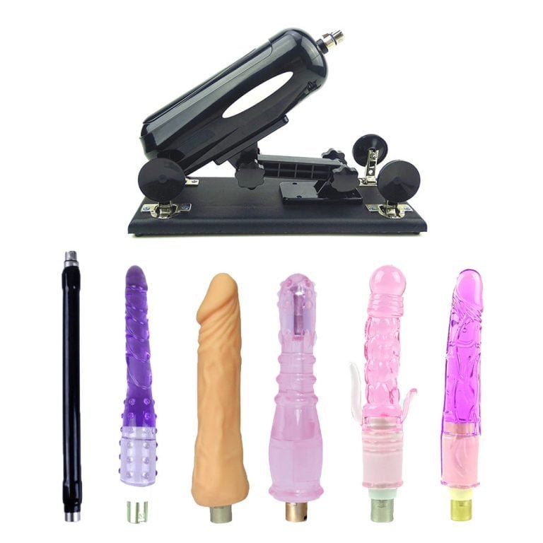 Make Love Black Sex Machine with 5 Dildo