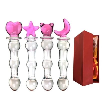 Large Size Glass Dildo Anal Butt Plug