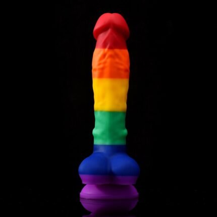 Rainbow Silicone Dildo (S/M/L)