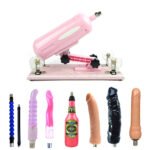 Adjustable Pink Sex Machines Set