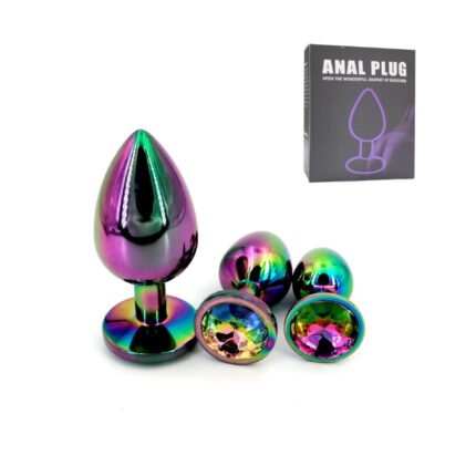 3pcs Colorful  Anal Plug Set