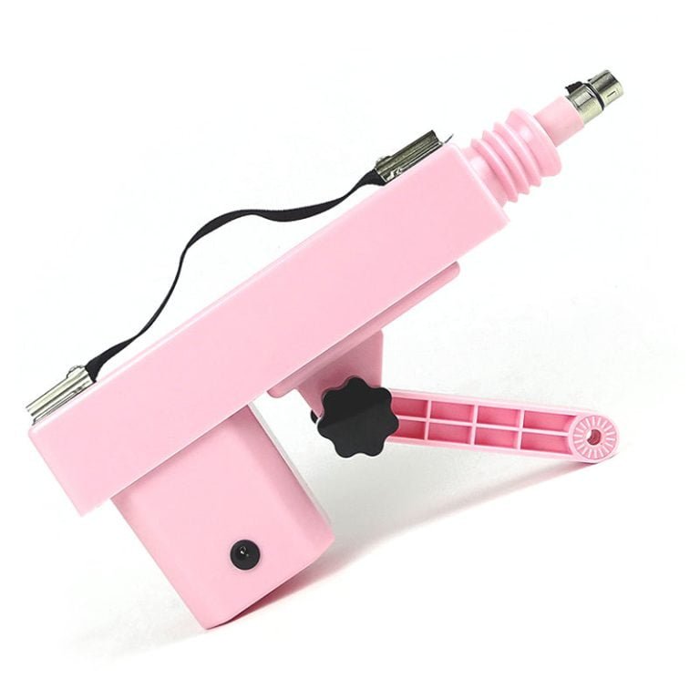 Pink Sex Machine with 3 Dildo and Extension Tube