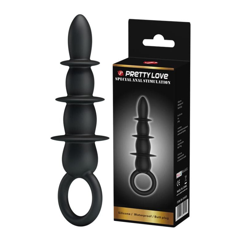 Silicone Anal Plug In Black