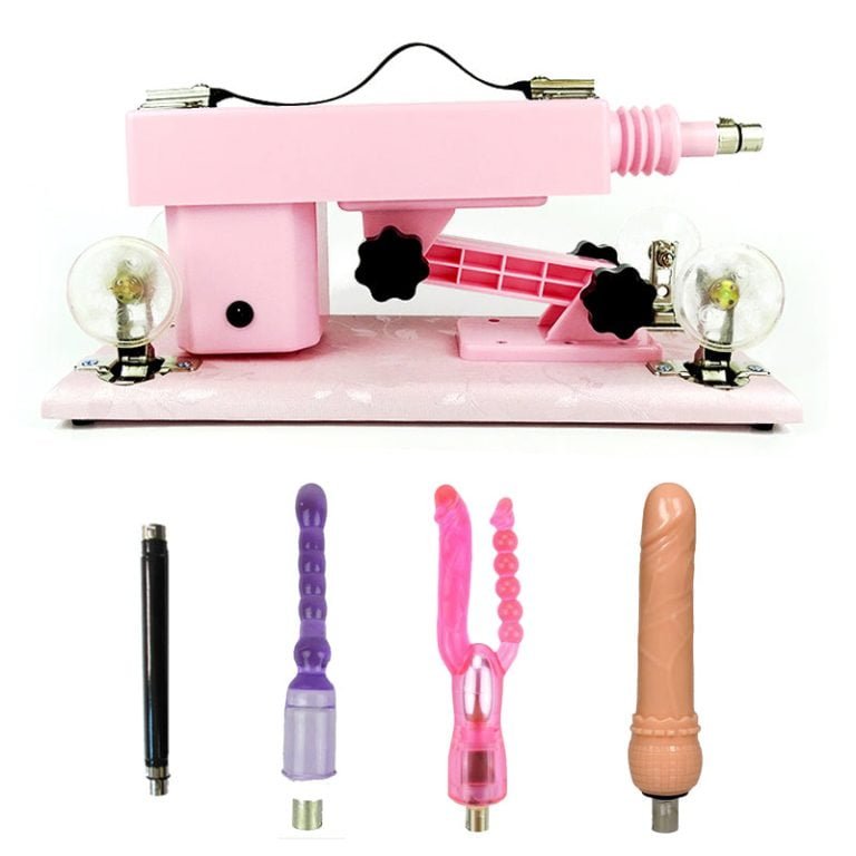 Power Pink Sex Machine with 3 Attachments