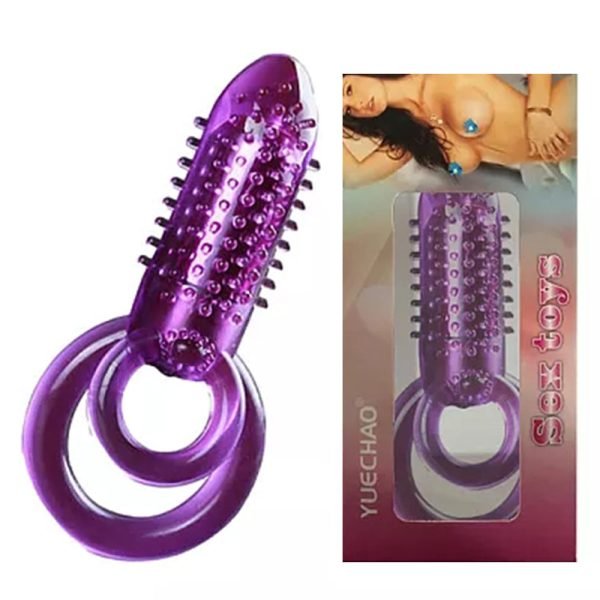 Dual Cock Ring Vibrator Vibrating Penis Ring