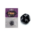 Black 12 Sided Sex Dice Couples Game