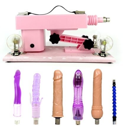 Pink Automatic Sex Machines Set