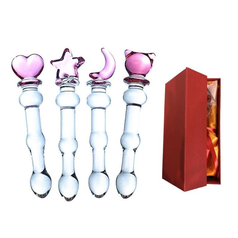 Medium Size Glass Dildo Anal Butt Plug