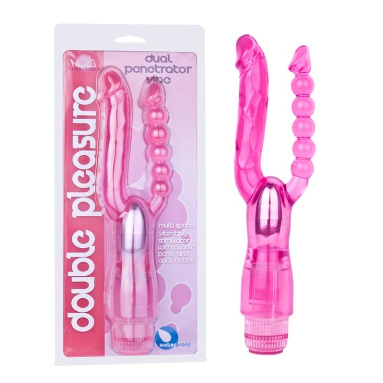 Vibrating Dual Penetration Double Dildo Anal Beads