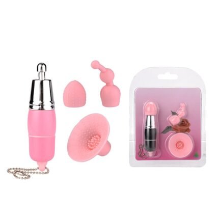 Vibrating 3 in 1 Clitoris Stimulator Nipple Stimulation