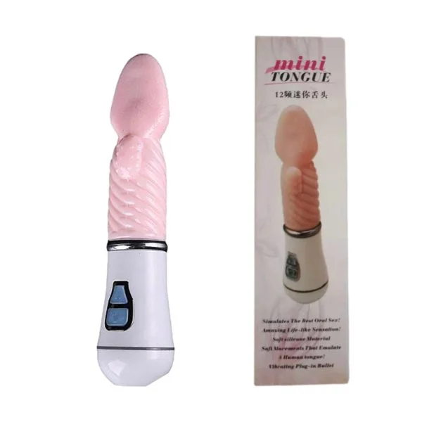 Multi-Speeds Tongue G-spot Massager Vibrating Dildo