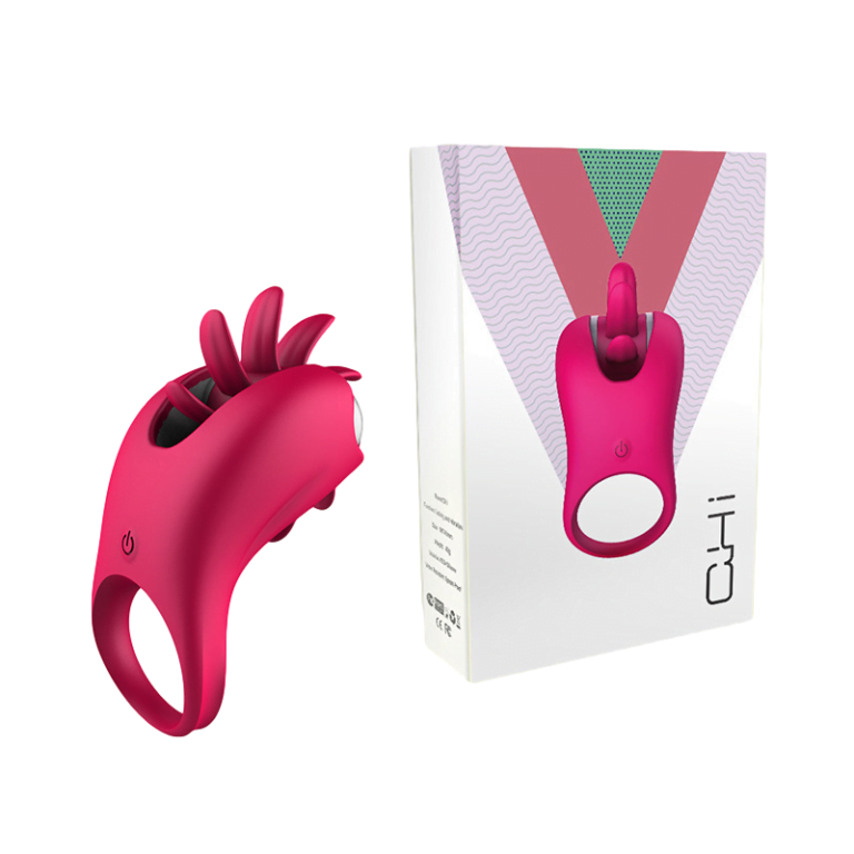 Vibrating Tongue Cock Ring 10 Speed Get Hard Penis Ring