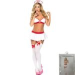 White angel female nurse technician costume