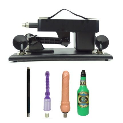 Black Sex Machine with 4 Accessories