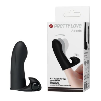 Vibrating Silicone Finger Vibrators In Black