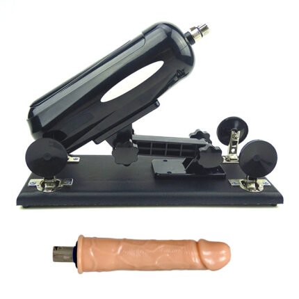 Automatic Black Sex Machine with S Dildo