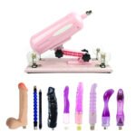 Automatic Pink Sex Machine with Attachment