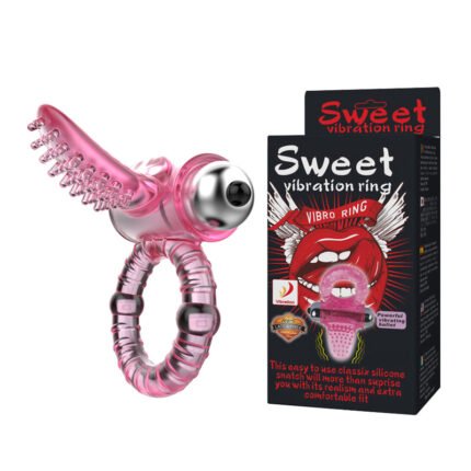 10 Speed Vibrating Male Cock Ring In Pink