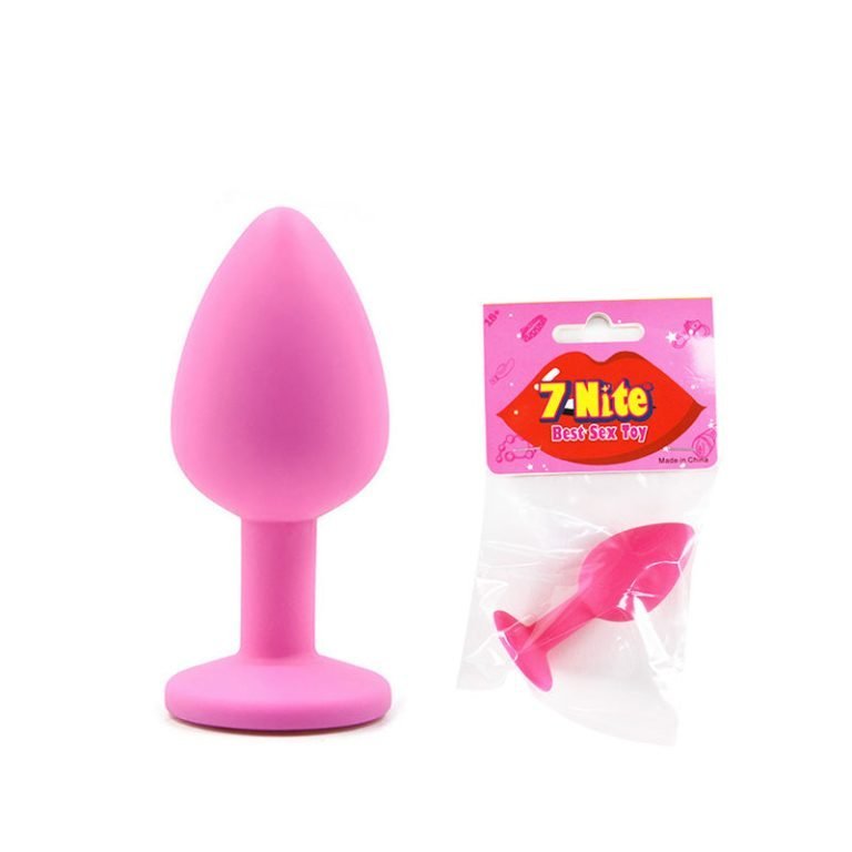 Small Size Jewelled Silicone Anal Plug