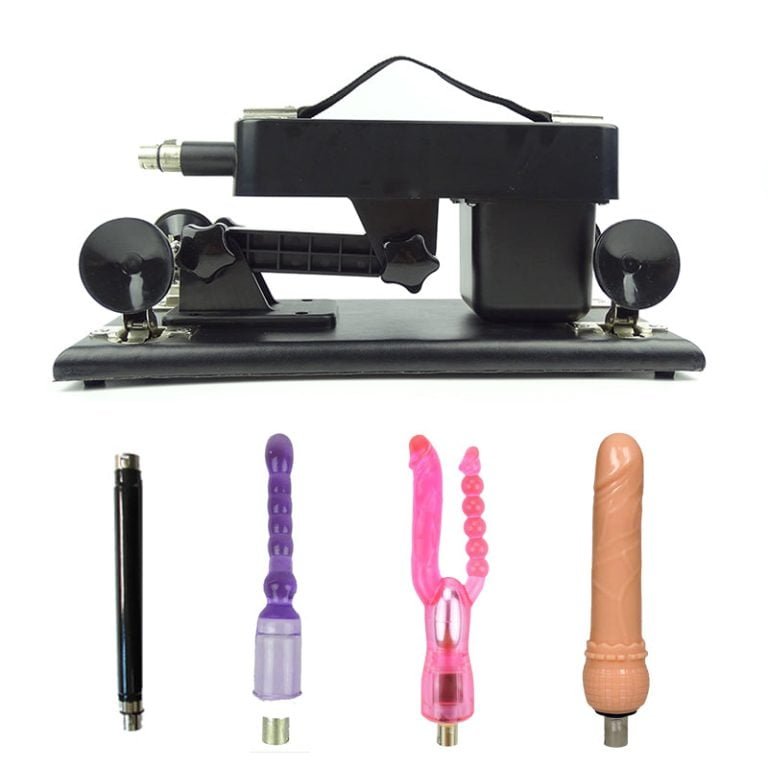 Power Black Sex Machine with 3 Attachments