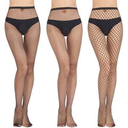 Sexy Open-Crotch Fishnet Stocking (Small Mesh/Medium Mesh/Large Mesh/Full Set)