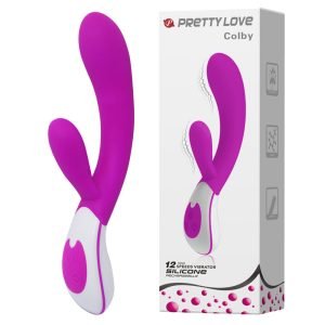 12 Speed USB Rechargeable Vibrator In Purple