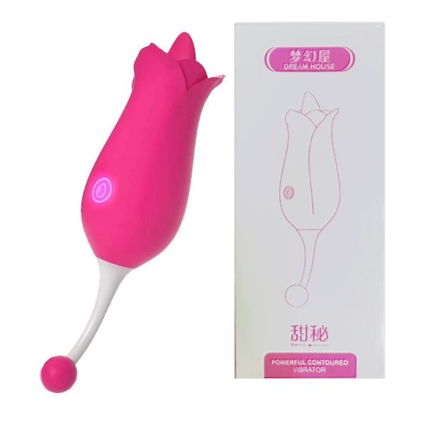 G-Spot Rose Vibrator For Female Tongue Massager