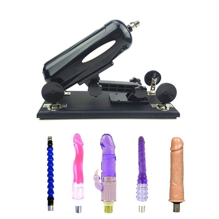 Make Love Black Sex Machine with 3 Dildo