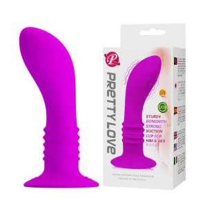 10 Speed Vibrating Suction Base Anal Plug Dildo