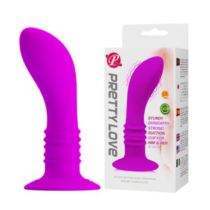 10 Speed Vibrating Suction Base Anal Plug Dildo