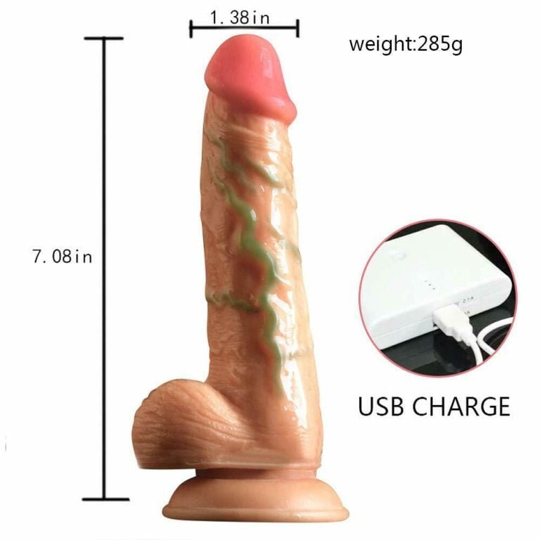 USB rechargeable female phalluses sway and vibrate