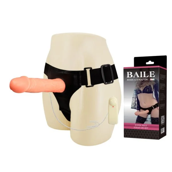 Multi-speed Vibrating Strap-On Dildo