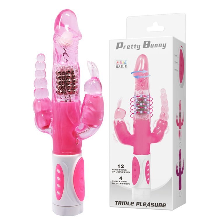 12 Speed Double Ended Rabbit Vibrator Dildo