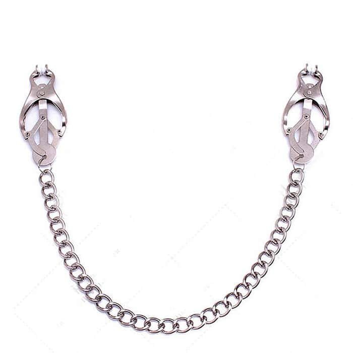 Metal Long Nipple Clips with Necklace Clover Clamps - Image 3