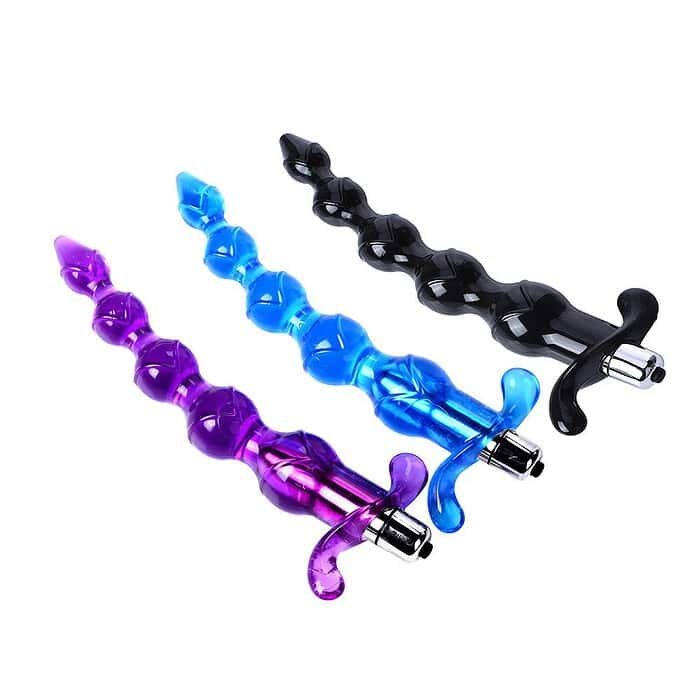 Vibrating Anal Butt Plug Beads Dildo Vibrator - Image 5